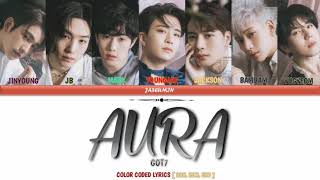 GOT7  AURA DYE ALBUMCOLOR CODED LYRICSHANROMENG [upl. by Ailegave805]