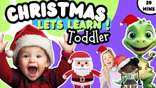 Christmas Learning For Toddlers 📚🤩 Fun ways to learn  shapes and colors Open Dollies Book [upl. by Eirrok514]