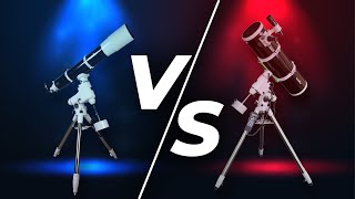 Telescopio REFRACTOR vs REFLECTOR 👉 ¿Cuál es MEJOR [upl. by Aseuqram]