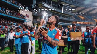 Nee Singam Than  Virat Kohli Whatsapp Status Tamil  Special Mashup 🛐❤️ [upl. by Emyam925]