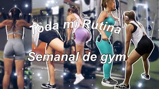 TODA MI SEMANA DE ENTRENAMIENTO EN GYM  VERSION OTOÑO  rutina semanal completa de ejercicios [upl. by Pauly913]