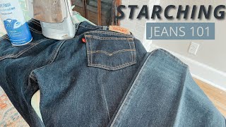 How to Starch Jeans [upl. by Acsot]