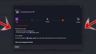 HOW TO FIX FIVEM CONNECTION ERROR FAILED WORKS IN ALL SERVERS‼️ GTA RP  GRIZZLEYWORLDRP [upl. by Annahsar833]