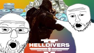 SEE HES USING REAL MONEY TO helldivers 2 [upl. by Muiram]