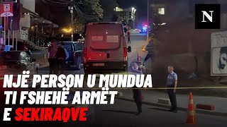 Si u mundua një person ti fshehë armët e grupit të Sekiraqve pas gjuajtjes me Capat [upl. by Ahron]