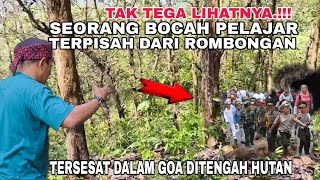 Tak tega lihatnya bocah pelajar terpisah dari rombongan dan terjebak dalam goa [upl. by Lyns]