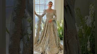 Bridal dress in open frock and lehenga style shorts ytshorts design lehengadesign [upl. by Ahmad291]