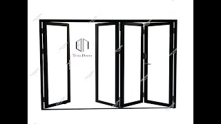 TEZA DOORS  75 SERIES BIFOLD DOOR INSTALLATION  3R1L FOLDING DOOR [upl. by Torrell]