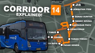 Transjakartas Newest BRT Line Explained  Corridor 14 Explained [upl. by Uhthna]