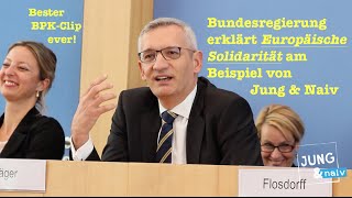 Die Bundesregierung erklärt Solidarität am Beispiel von Jung amp Naiv [upl. by Alonzo]