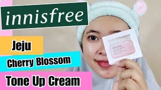 Review INNISFREE  Tone Up Cream Jeju Cherry Blossom  By Vapinka Makeup [upl. by Nitsej]