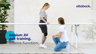 Genium X4 gait training Stance function  Ottobock Professionals [upl. by Eimmis300]