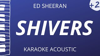 Shivers  Ed Sheeran Acoustic Karaoke Female Key [upl. by Yelkrab]