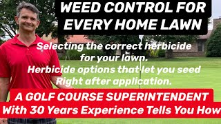 Weed free yard Golf Course Superintendent w30 yrs experience gives you herbicide recommendations [upl. by Goulet]