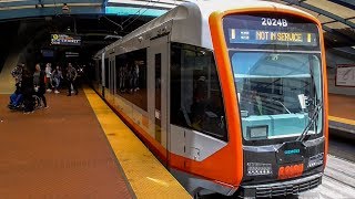 MUNI Metro First Ride on the New LRV4 Train S Shuttle Embarcadero  West Portal [upl. by Notna]