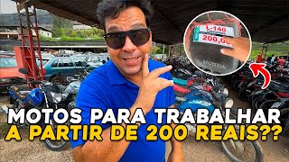 MOTOS BARATAS NO LEILÃO DO DETRAN 200 reais inicial [upl. by Anirbys925]