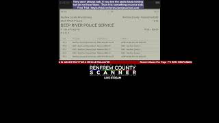 Renfrew County Scanner LIVE STREAM [upl. by Puett]