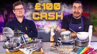 We Gave 2 Chefs £100 to Buy Basic Kitchen Equipment [upl. by Batory]