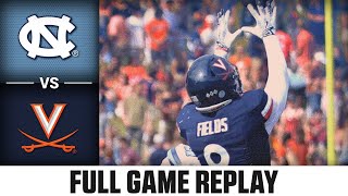 North Carolina vs Virginia Full Game Replay  2024 ACC Football [upl. by Kcirddor]