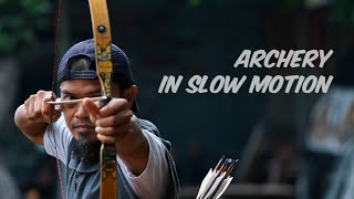 Archery in Slow Motion  Assyrian Bow [upl. by Roban308]