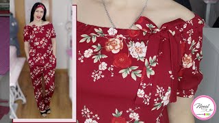 61 REALIZA ESTE HERMOSO ENTERIZO SIN PINZAS NI CREMALLERA TUTORIAL PASO A PASO 🤩 [upl. by Tannie]