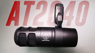 Audio Technica AT2040 Dynamic Mic Review  Test vs Podmic SM7b RE20 BP40 [upl. by Roots]