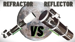 47quot Refractor vs 8quot Reflector on the Moon [upl. by Argyle338]