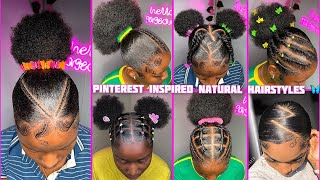 🍡💖🍏Pinterest 4𝐜 natural HAIRSTYLES  𝐒𝐥𝐚𝐲𝐞𝐝 edges 🩵PINTEREST HAIRSTYLES 2024 [upl. by Nylqcaj30]