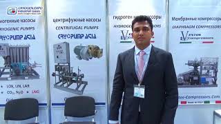 Ujjwal Didwania Ventos Compressors  Italy about 16th CryogenExpo Industrial Gases  2017 [upl. by Harbot]