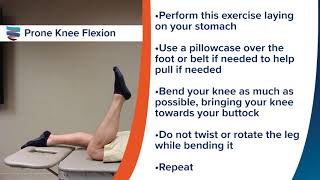 Prone Knee Flexion [upl. by Raymonds]