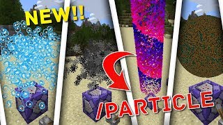 NEW How to Use Particle COMMANDS in Minecraft BEDROCK NEW UPDATE [upl. by Sardse]