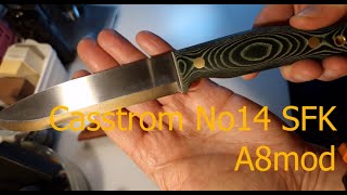 Casstrom No 14 SFK A8mod unboxing and sharpness test [upl. by Lalaj]