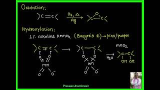 9 AlkeneBromine waterOxidationHydroxylation [upl. by Namra]