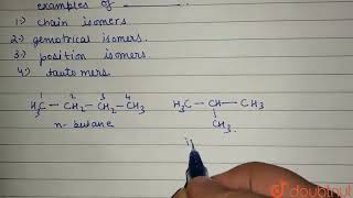 nButane and isobutane are examples of [upl. by Ennovehs]