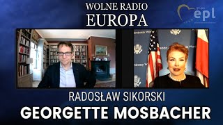 Z Georgette Mosbacher ambasador Stanów Zjednoczonych w Polsce rozmawia Radosław Sikorski [upl. by Ydnor250]