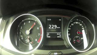 New Golf 7 GTI Performance Acceleration 0250 KMH on Autobahn [upl. by Nevyar]