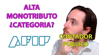 COMO ELIJO la CATEGORIA de MONOTRIBUTO 🤔 AFIP ARGENTINA [upl. by Hannibal464]