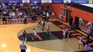 Lynchburg vs Minford Girls Tournament Basketball [upl. by Llevram]