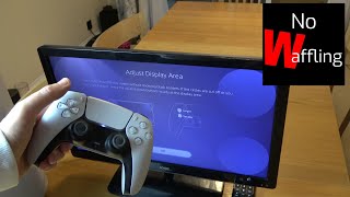 How to adjust the display area or remove black border on PS5 console screens  Beginners guide [upl. by Arakat]