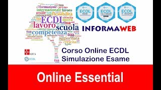 Simulazioni Esami ICDL Modulo Online Essentials  Certificazione Internazionale Alfabetiz Digitale [upl. by Clere192]