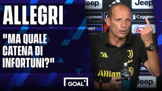 Allegri si arrabbia quotMa infortuni cosaquot [upl. by Atteval]