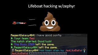 Hacking on lifeboat with Zephyr client Almost everything bypasses this server lol [upl. by Ettenil521]