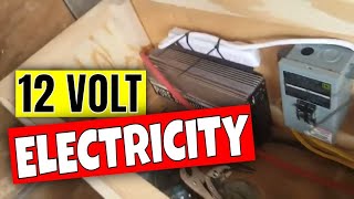 12 VOLT DC ELECTRICAL SYSTEMS 6 x 12 Cargo Trailer Conversion Part 11 [upl. by Rick]