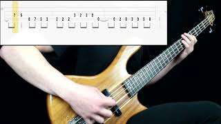 Metallica  Enter Sandman Bass Cover Play Along Tabs In Video [upl. by Alya]