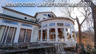 Abandoned Lakefront Mansion with HUGE Indoor Hot Tub and Vintage Car [upl. by Adnalohs]