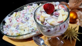 Postre Sano en 10 min de Fruta con Yogurt para tus fiestas 🍓🍎🍍🍇🍨 [upl. by Atteynot985]