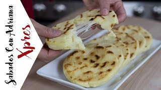 Arepas rellenas de queso  SabadosconadrianaXpres [upl. by Basham]