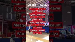 951 English Tagalog Translation reels shorts short video shortvideo youtubeshorts subscribe [upl. by Nalod]