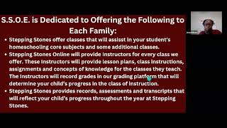 What is Stepping Stones Online Education Parent Orientation [upl. by Naedan710]