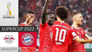 Mane off the mark  RB Leipzig  FC Bayern München 35  Highlights  DFLSupercup 2022 [upl. by Elwina]